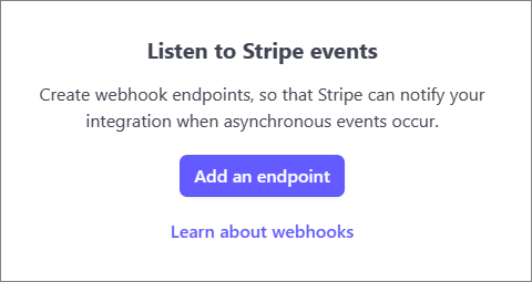 Stripe Add Endpoint